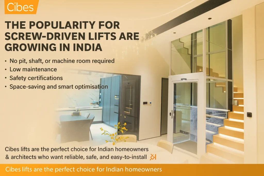 Screw driven Lift